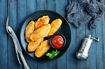Image showing fried wings
