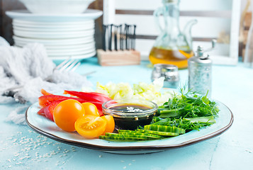 Image showing vegetables for salad
