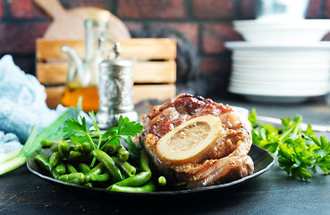 Image showing fried meat on plate