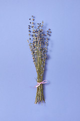 Image showing Bouquet of organic natural lavender flowers.