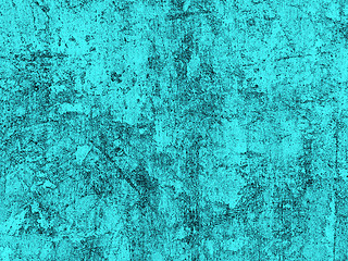 Image showing Digitized in turquoise color raster illustration with tiny detai