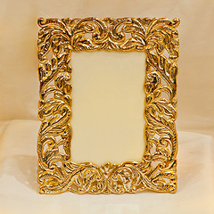 Image showing Engraved Gold Frame