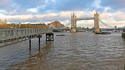 Image showing Tower Bridge Thames River