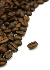 Image showing Curved coffee beans