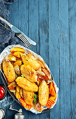 Image showing potato with chicken wings