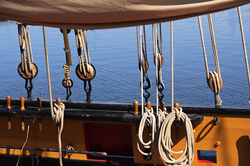 Image showing Ship rigging