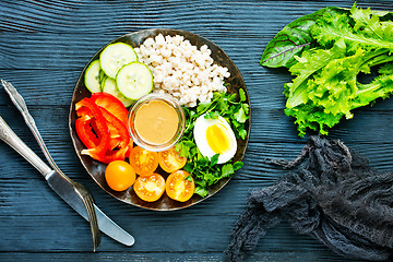 Image showing bulgur with vegetables