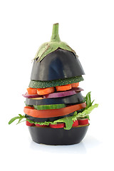 Image showing Eggplant burger