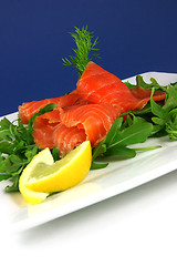 Image showing Smoked salmon