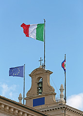 Image showing Italy EU Flag