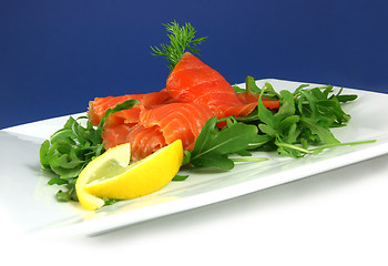 Image showing Smoked salmon