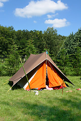 Image showing Camping