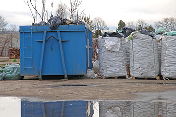 Image showing Recycling Dumpster