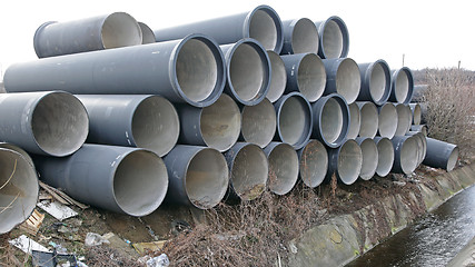 Image showing Sewage Pipes