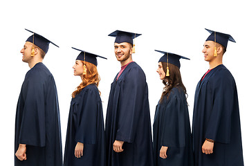 Image showing graduates in mortar boards and bachelor gowns