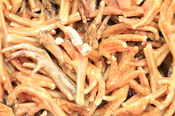 Image showing dried chicken claws