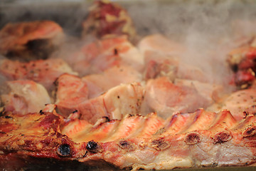 Image showing grilled pig meat