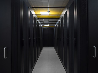 Image showing modern server room