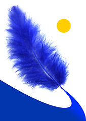 Image showing Blue feather's way