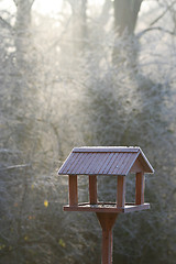 Image showing Frozen bird house