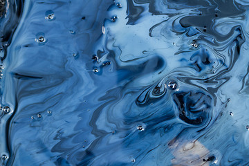 Image showing Blue painting abstract