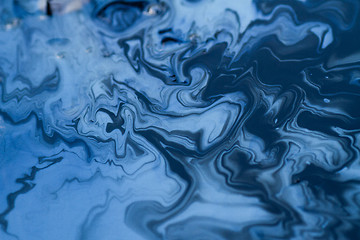 Image showing Blue painting abstract