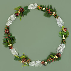 Image showing Natural Winter Wreath