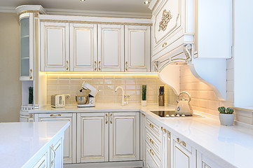 Image showing neoclassic style luxury kitchen interior