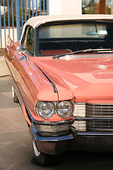 Image showing Vintage pink car