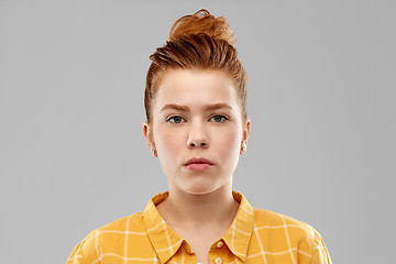 Image showing portrait of red haired teenage girl