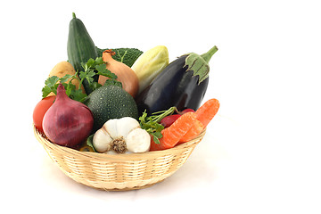 Image showing basket of vegetables