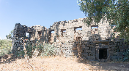 Image showing Ruins on Golan heights of Israel