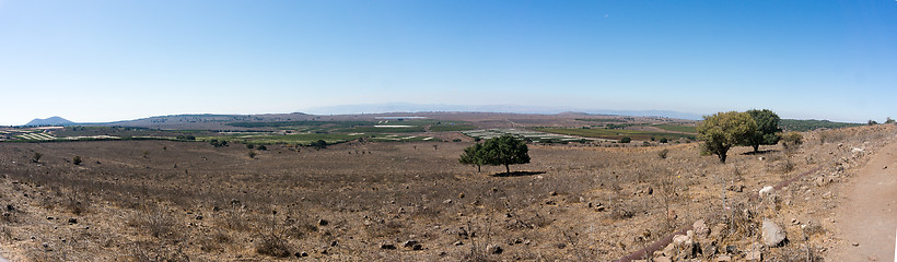 Image showing Hiking on Golan Heights landscape 