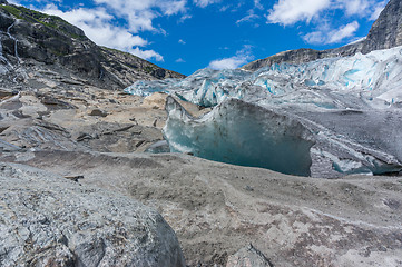 Image showing Glacier travel in Norway summer trip