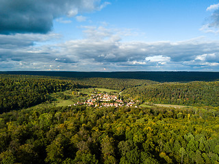 Image showing Aerial view of the ancient Monastery Bebenhausen