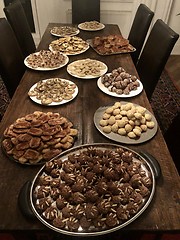 Image showing Traditional homemade German Christmas cookies