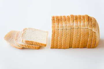 Image showing close up of white toast bread