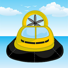 Image showing Transport facility on air pillow in ocean