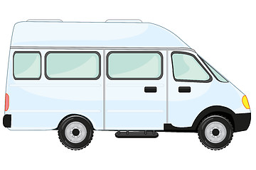 Image showing Car gazelle on white background is insulated