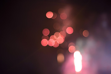 Image showing Defocused festive lights. Can be used as background