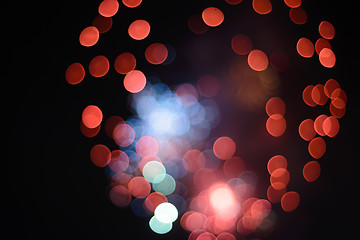 Image showing Defocused festive lights. Can be used as background