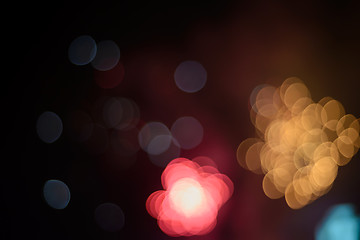 Image showing Defocused festive lights. Can be used as background