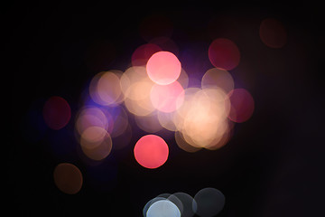 Image showing Defocused festive lights. Can be used as background