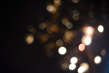 Image showing Defocused festive lights. Can be used as background