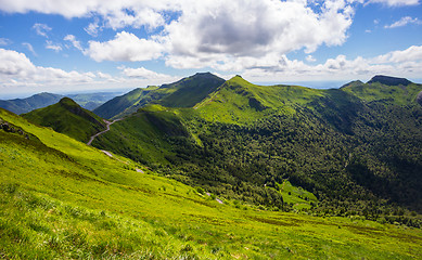 Image showing Volcanic mountains from Puy Mary