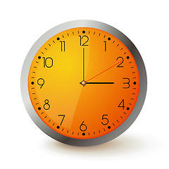 Image showing Orange wall clock