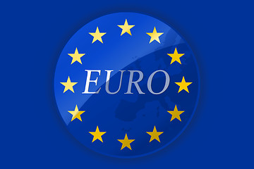 Image showing Euro flag