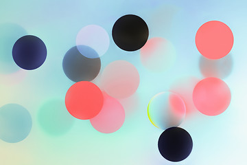 Image showing Abstract Trendy Background With Colorful Balls And Bokeh 