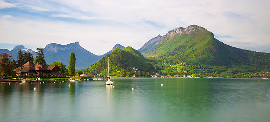 Image showing Annecy lake in the french alps