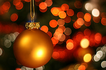 Image showing Christmas decoration against blurred background